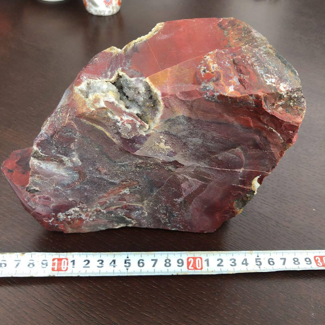 v*x様 水晶　石　赤　赤玉　赤玉石　クラスター