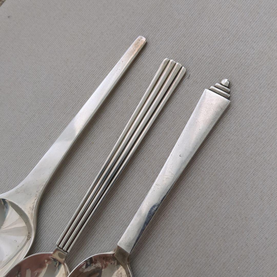 E  ジョージジェンセン スプーン 3本セット カラトリー