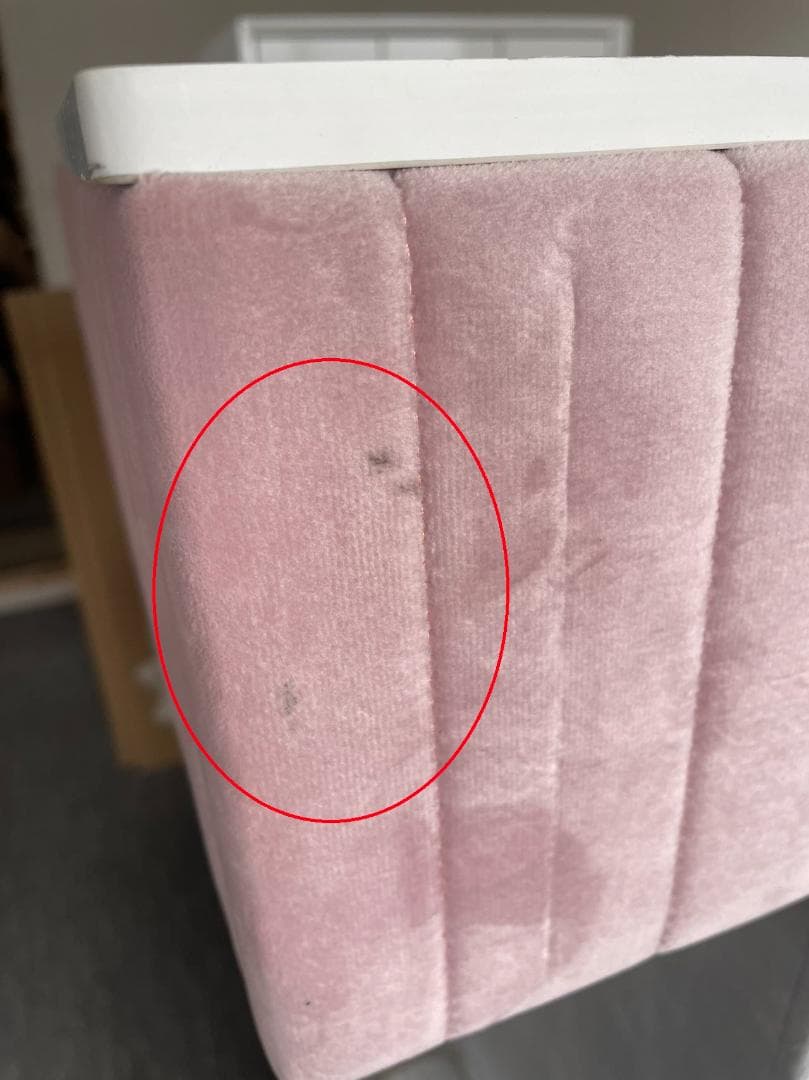 ピンクのドレッサー 60cm デスクのみ訳あり品　実物写真あり 108-60-②