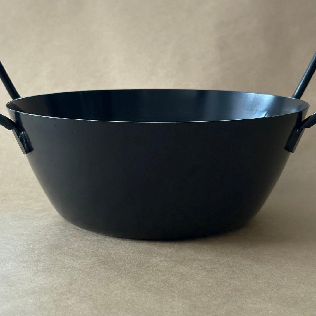 ラバーゼ　揚げ鍋22センチ　3点セット 揚げかご　油跳ね防止ネット付き