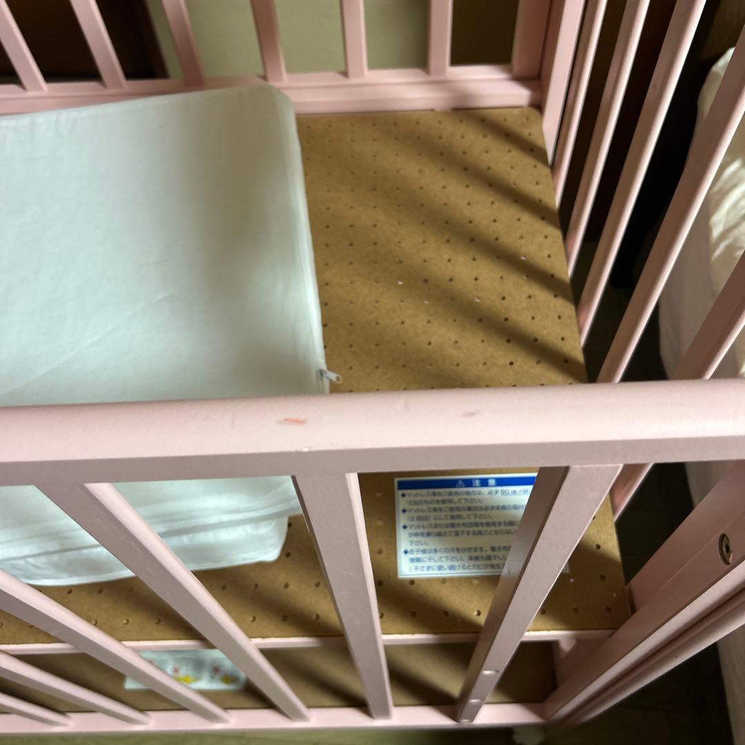 カトージ　KATOJI ミニベビーベッド　ピンク