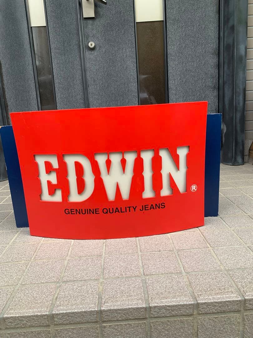 エドウィン　EDWIN 電飾看板　点灯確認ok品　大型照明
