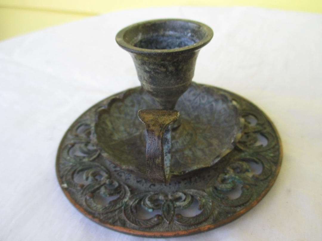 ★アンティーク　フランス　ブロカント　キャンドルホルダーセット　燭台