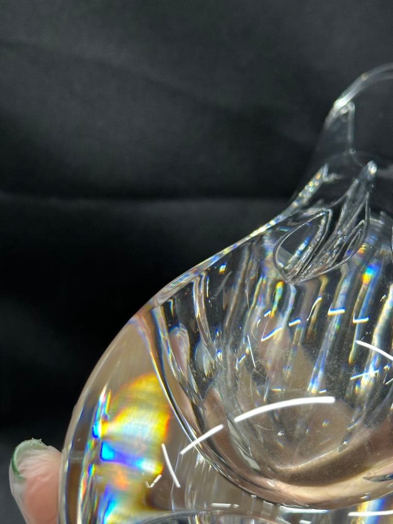 【USED美品】Baccarat バカラ　アニック　ブト　花瓶　ベース