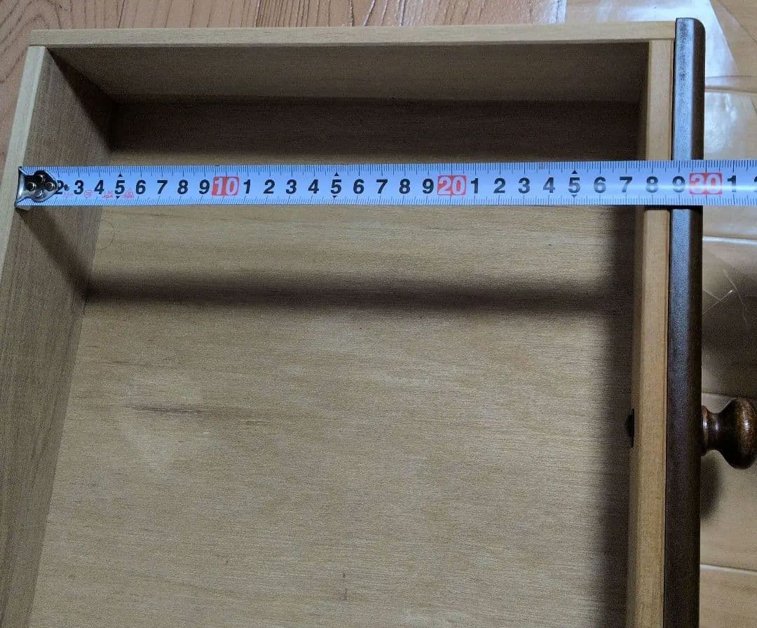 木製 ４段引き出し付きラック　 シェルフ