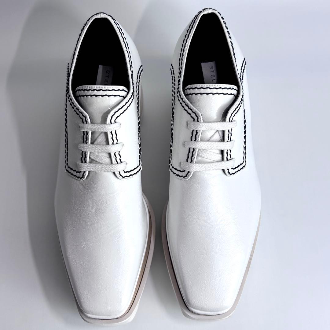 希少極美品✨ ステラマッカートニー 厚底 エリス シューズ ホワイト 23cm