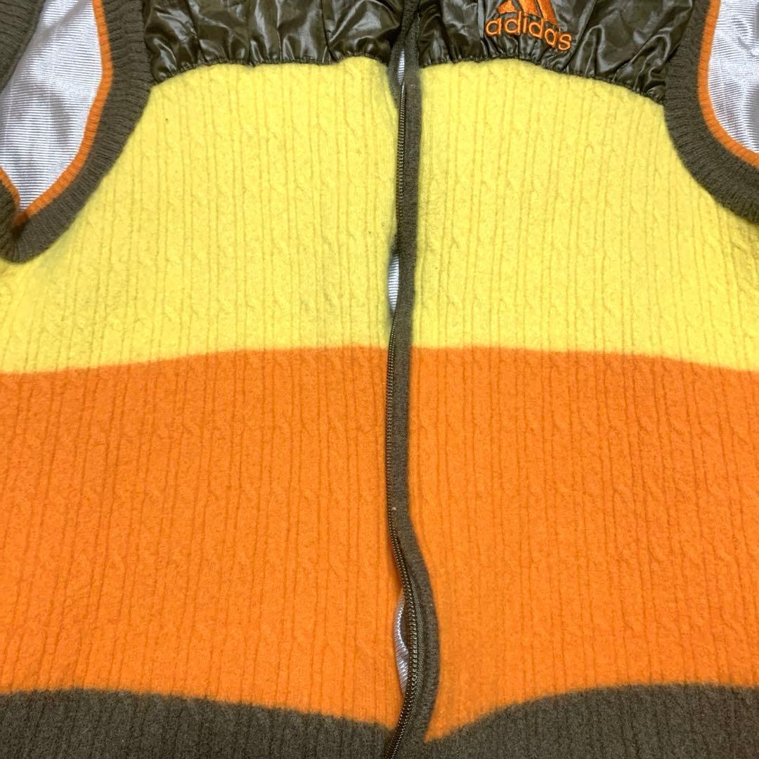 adidas★アディダス★マルチカラー★ウール★ナイロン★ゴルフ★ベスト★古着