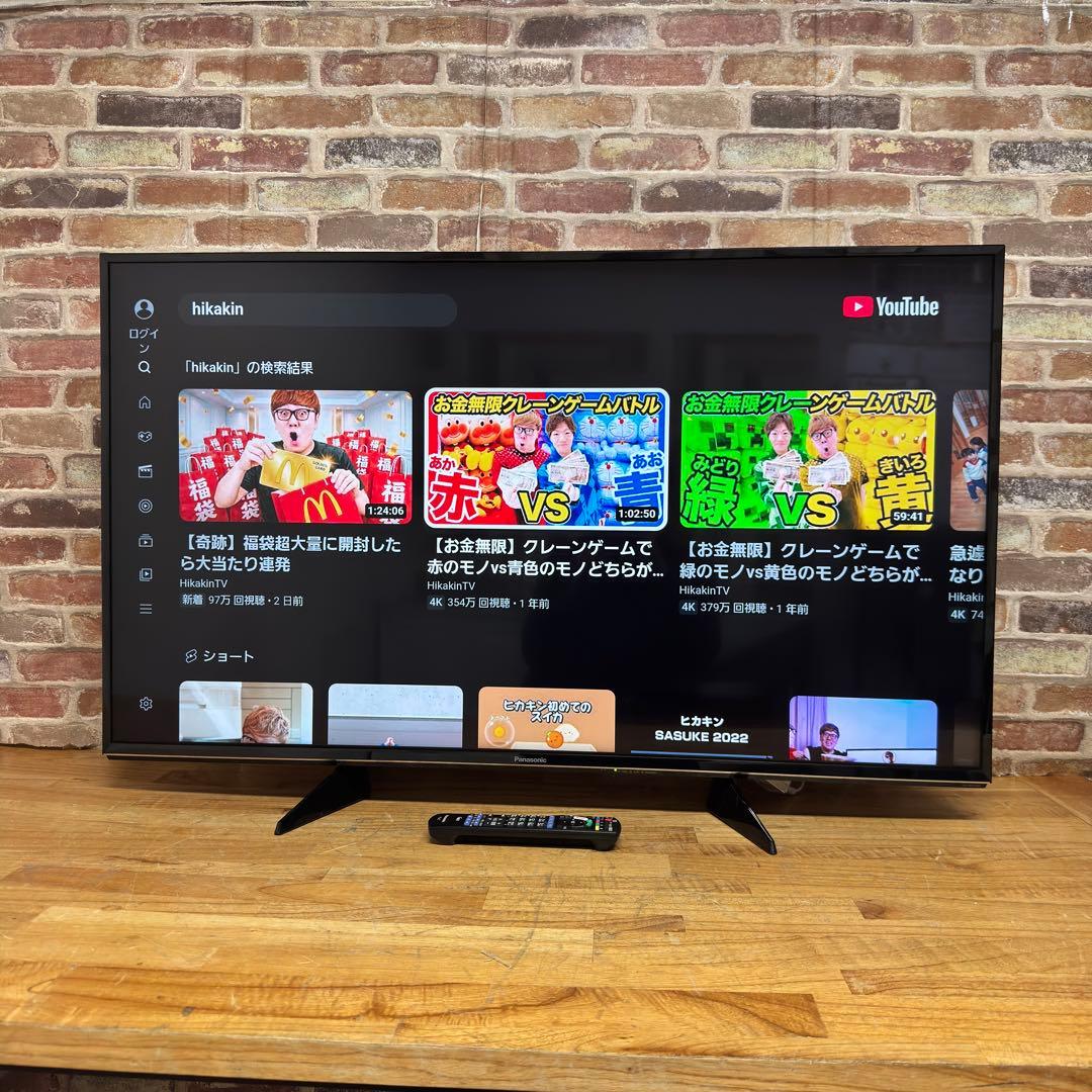 パナソニック 43V型 4K 液晶テレビ VIERA TH-43EX600