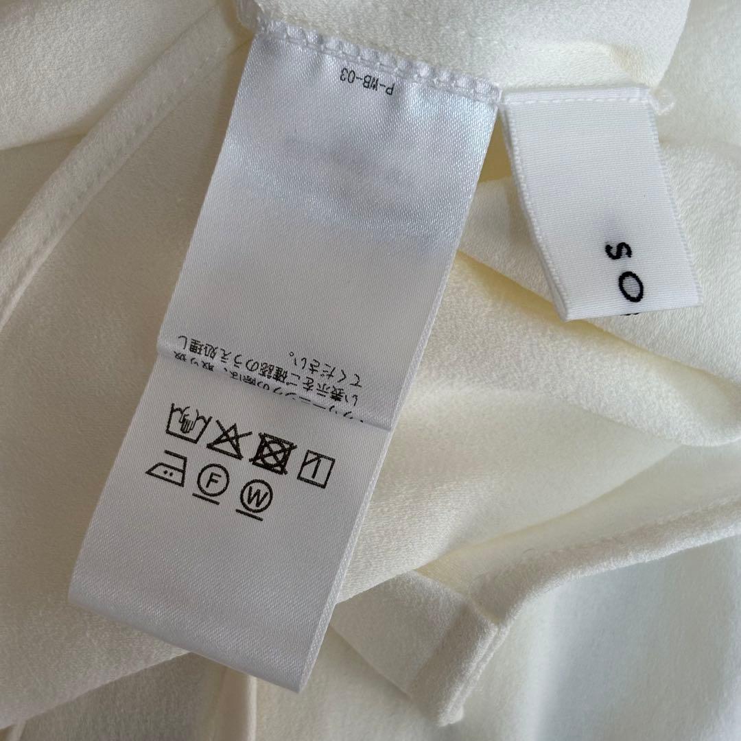 soeju ソージュジョーゼットリボンブラウス　ホワイト　M