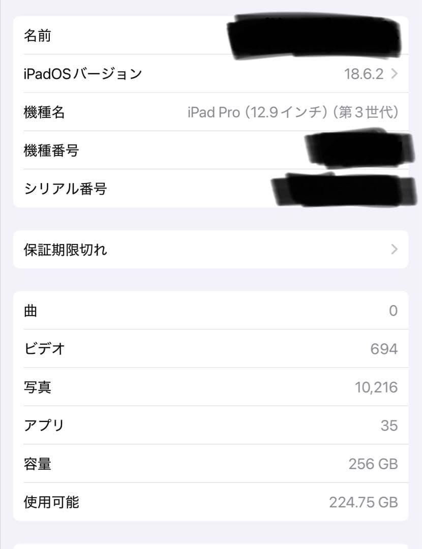 美品iPad pro 12.9 第3世代256G Apple Pencil