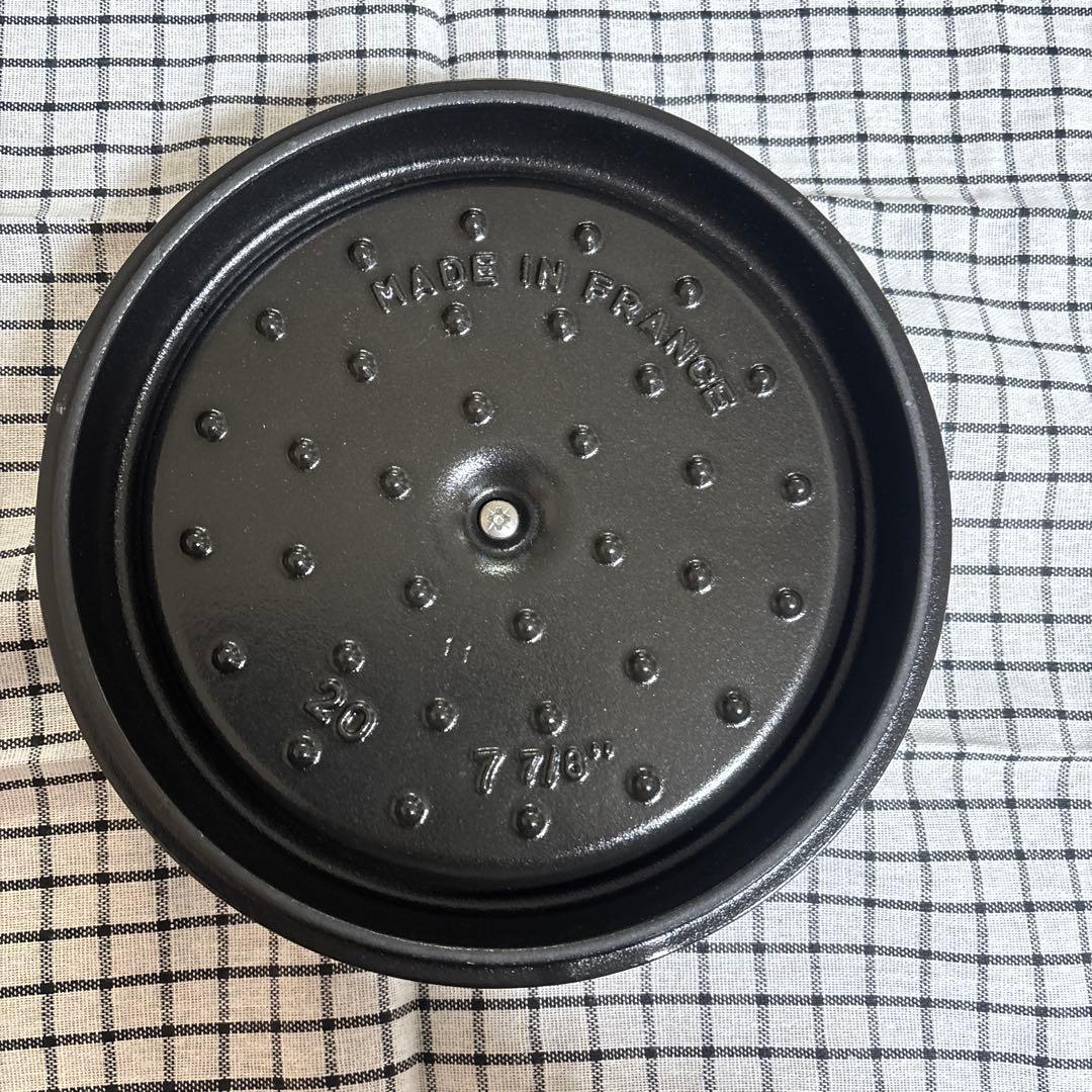 【新品未使用】ストウブ staub ピコココット ラウンド 20cm 黒