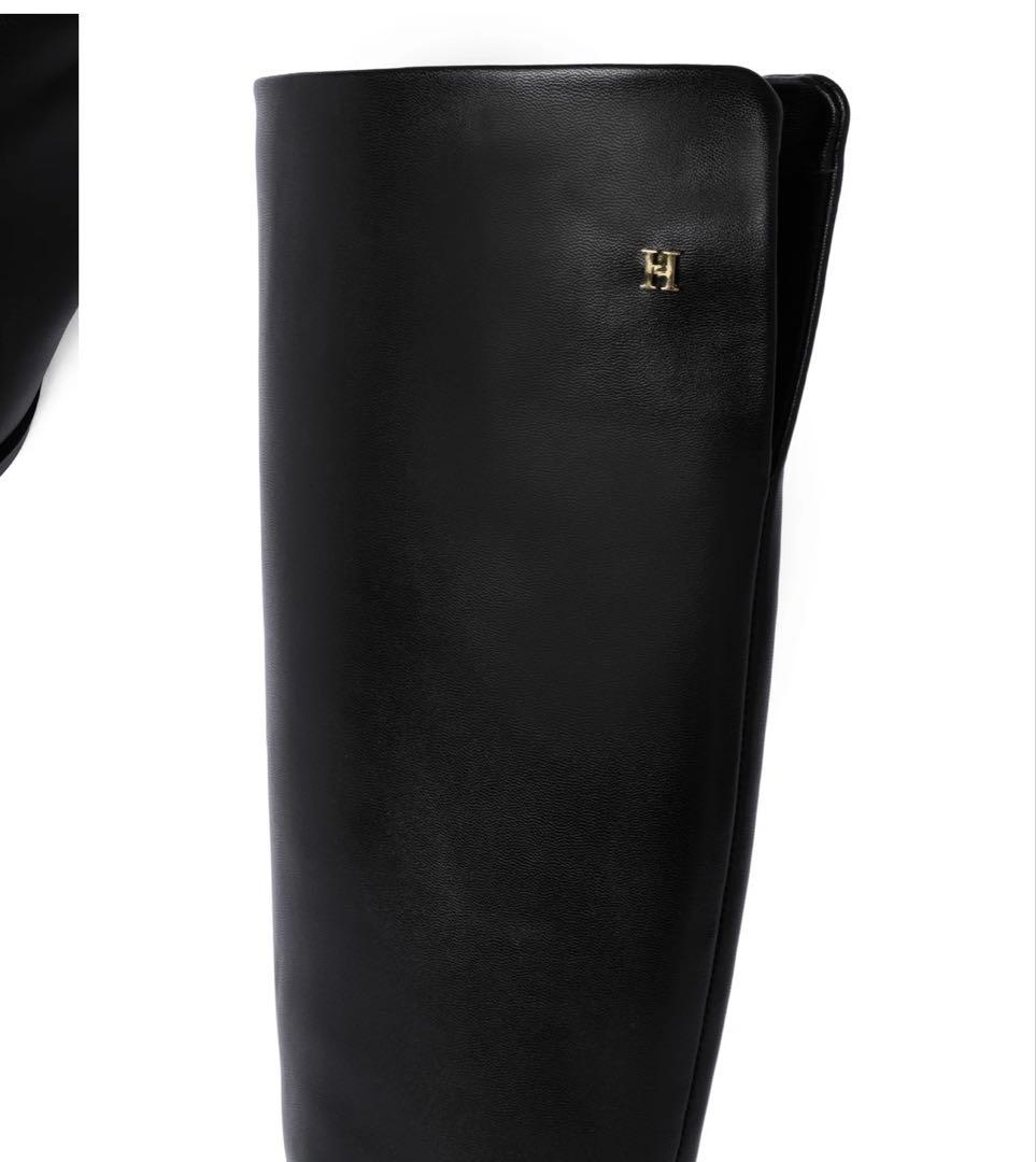 ヘアアクセサリー herlipto Back Slit Long Boots black 38