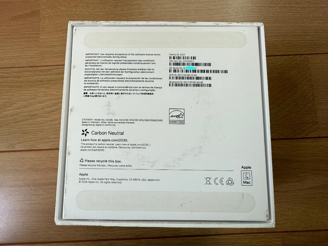 お値下げ　Mac mini M4 10GB Ethernet