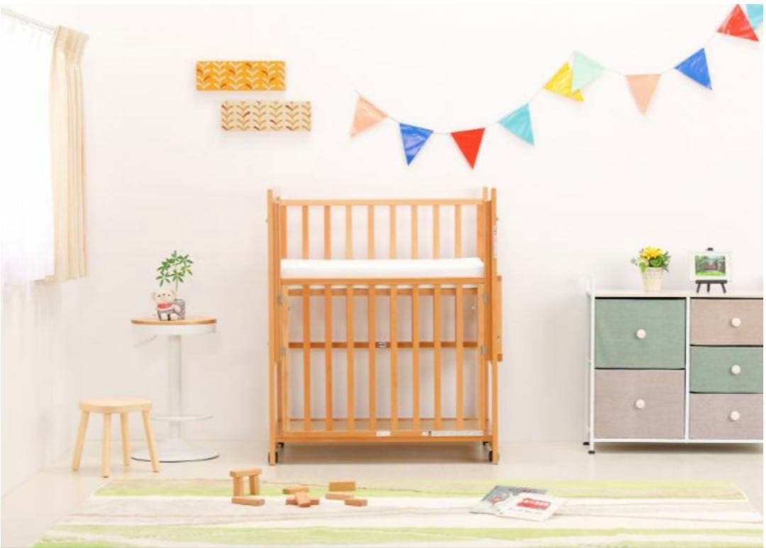 ヤマサキ コンパクトベッド ツーオープン ミニベッド