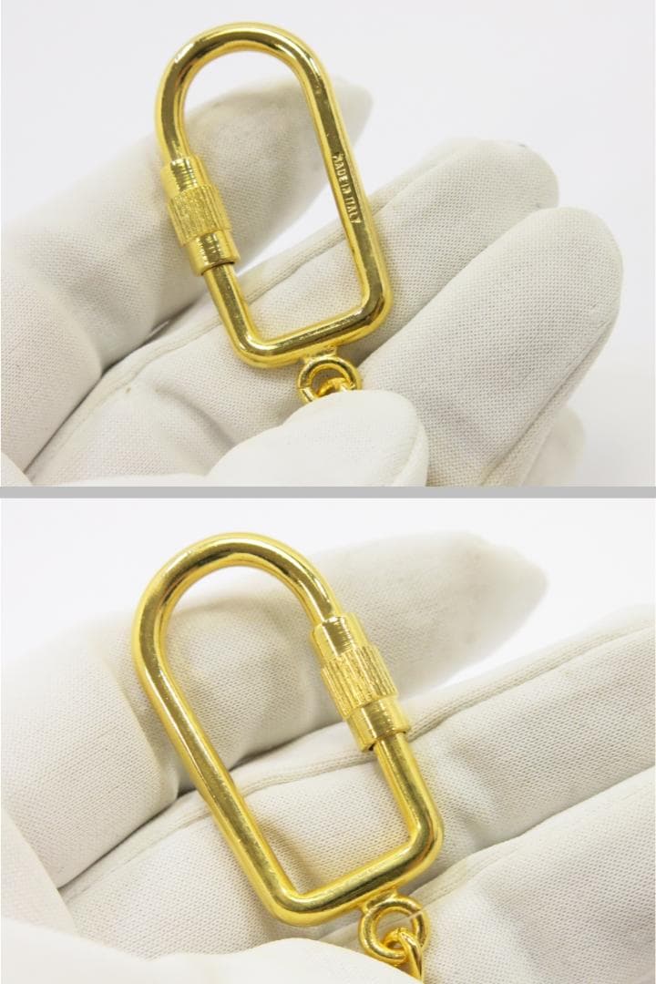 グッチ　キーホルダー　シルバー＆ゴールド色　イタリア製　18709005