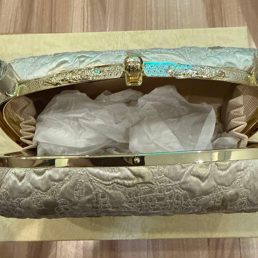 草履バッグセット　ゴールド和装・留袖黒留袖M 22.5-23.5 七五三　結婚式