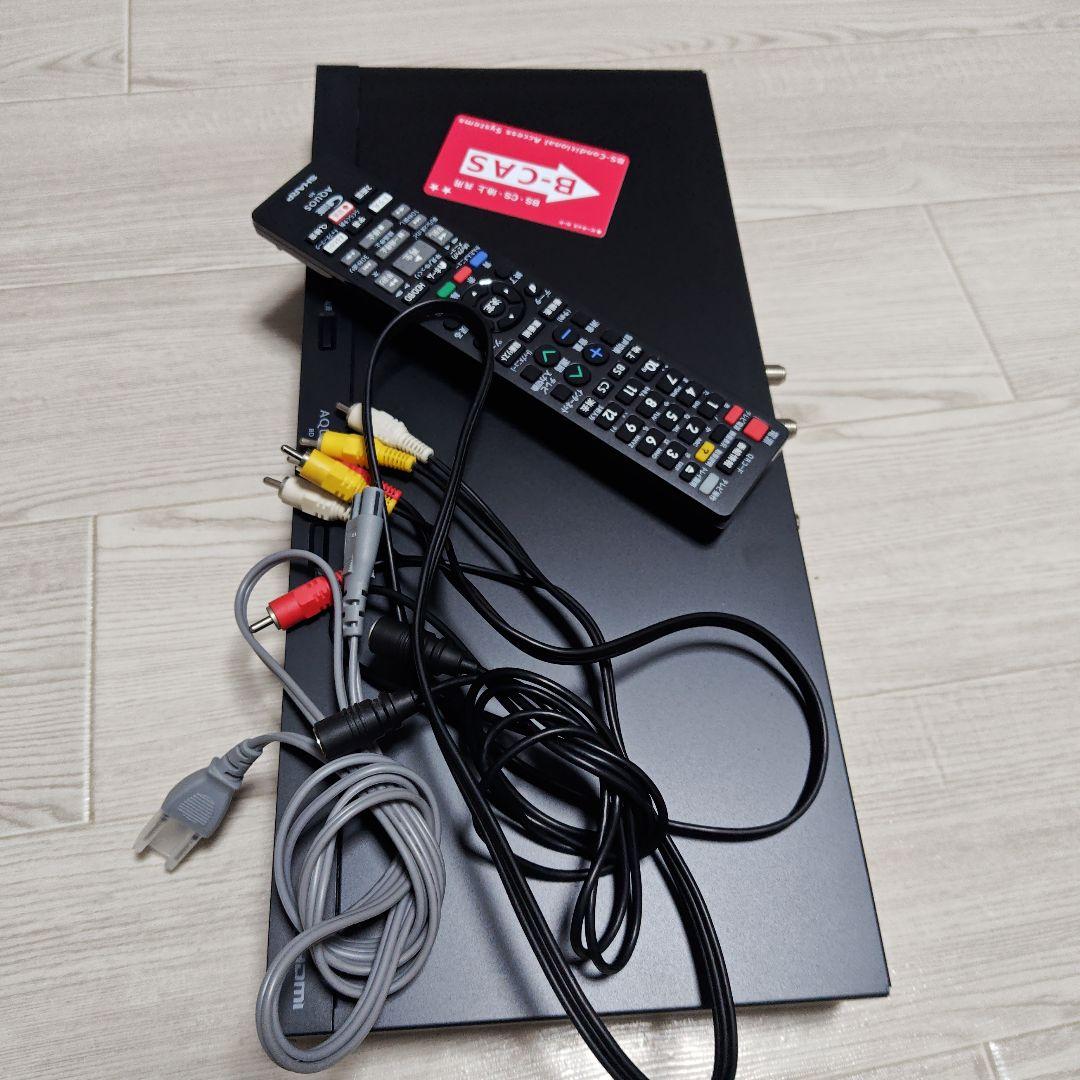 AQUOS　SHARP　Blu-rayレコーダー　2018年製　B-CASカード