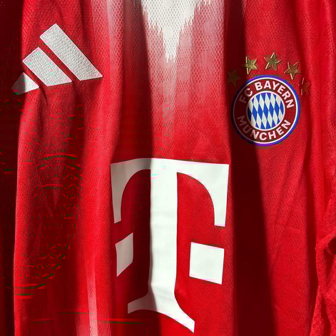 【★バイエルン】 adidas サッカー 最新 ユニフォーム 長袖 赤 2XL