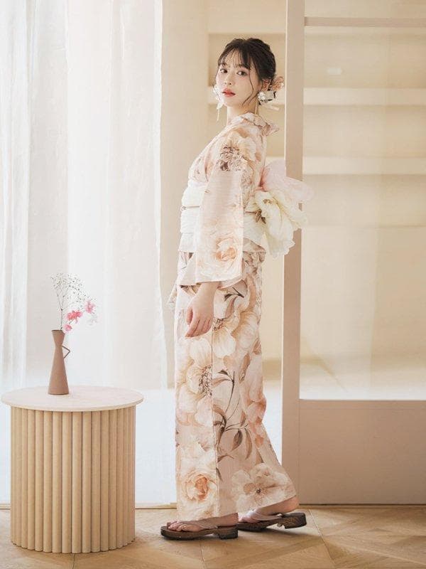 sugerくすみピンクスウィート浴衣　2点セット 新品未使用　定価16,480円