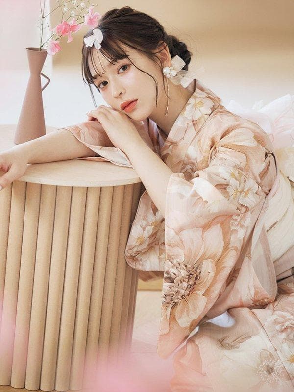 sugerくすみピンクスウィート浴衣　2点セット 新品未使用　定価16,480円