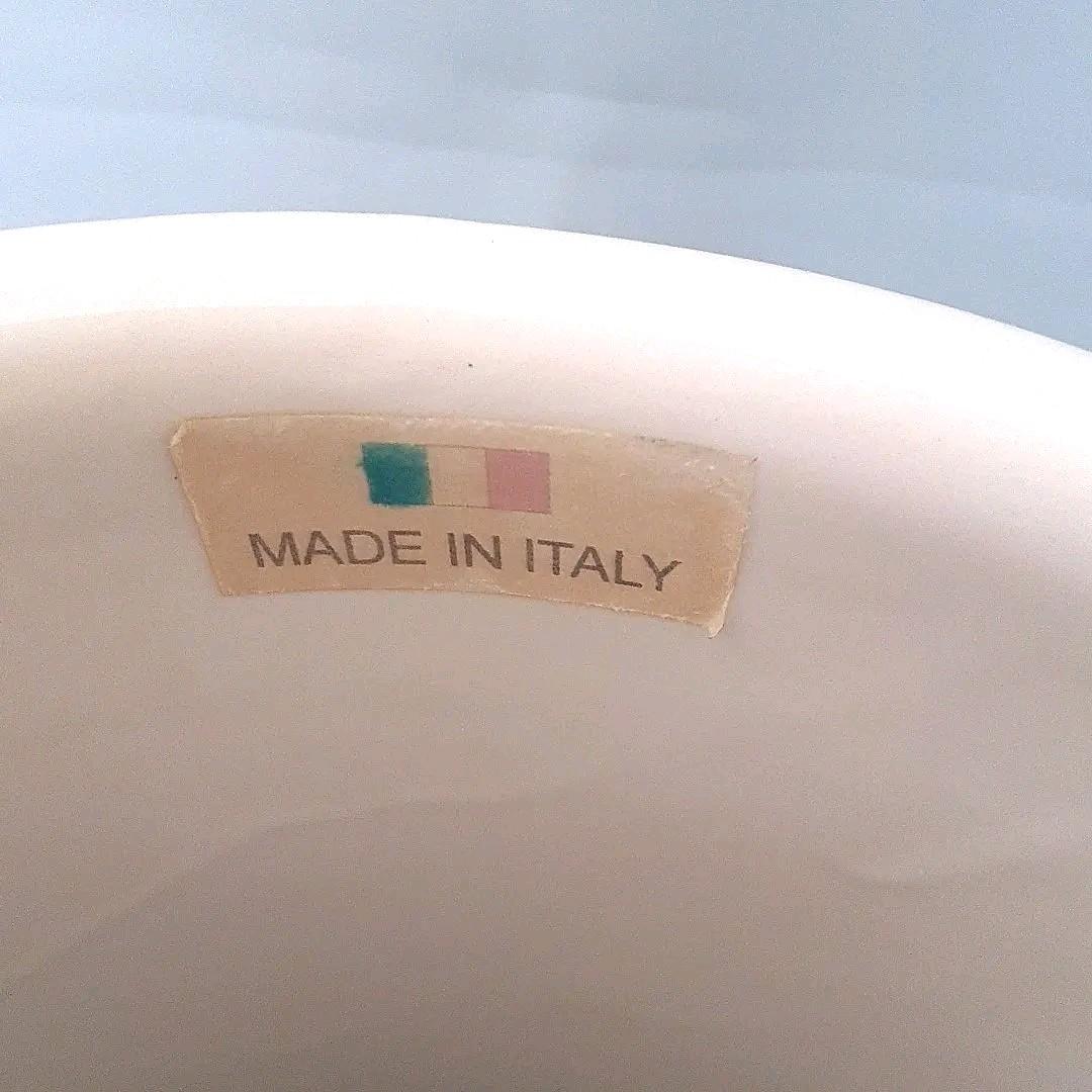 イタリア製　高級傘立て　陶器製　フラワー　ローズ　レインラック