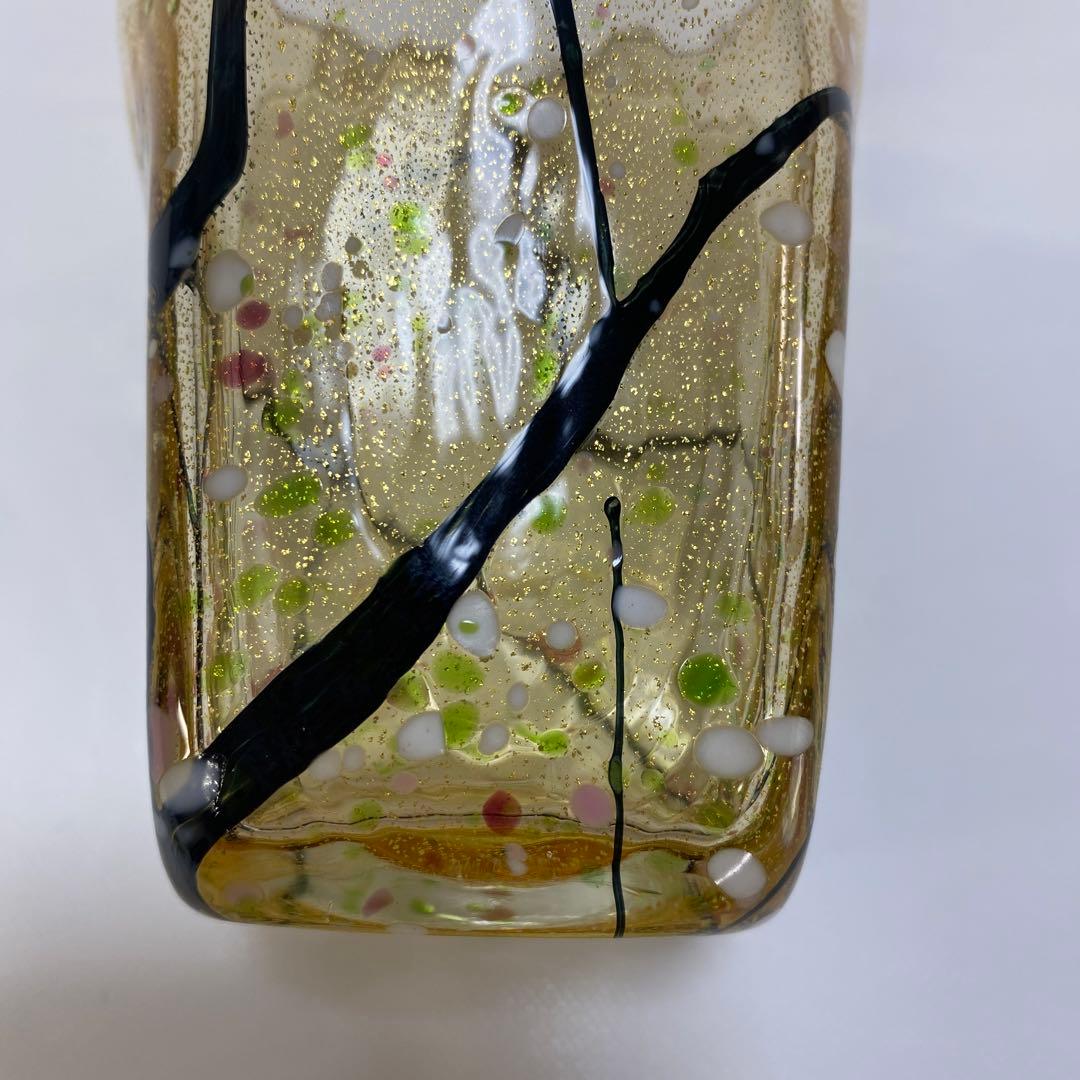 グラスアート　クロキ　黒木国昭　光琳　グラス　タンブラー　1客　金彩　水割り