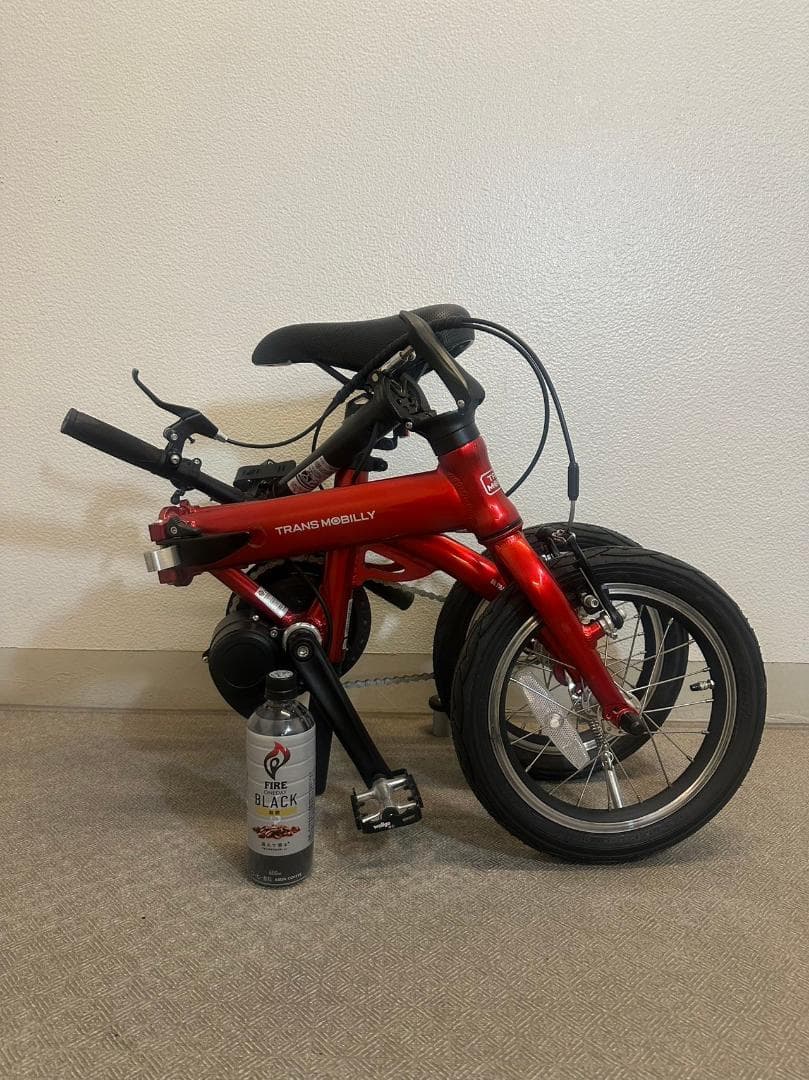 『配送可』ＴＲＡＮＳＭＯＢＩＬＬＹトランスモバイリー最少最軽量電動アシスト自転車