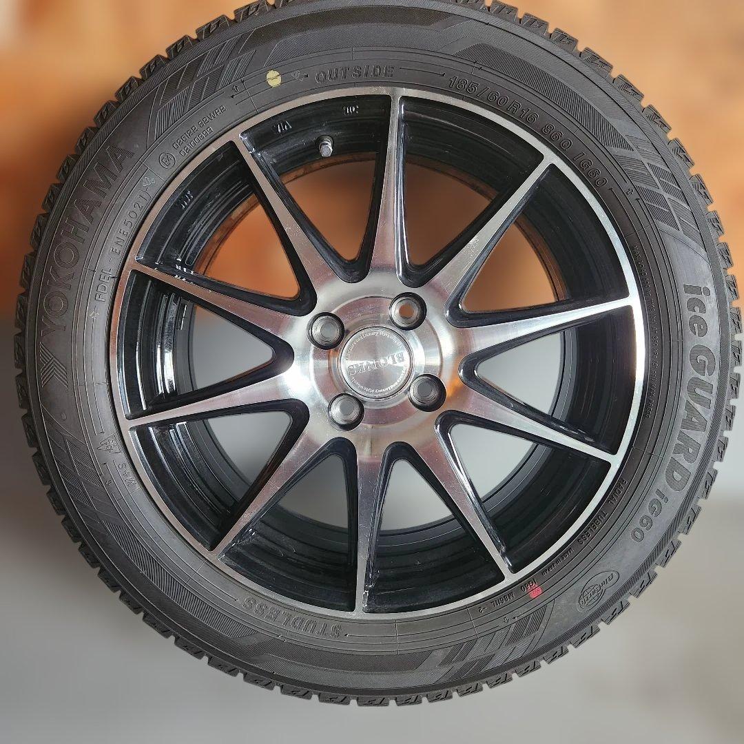 K*A様 186/60r16 スタッドレスタイヤ ホイールセット ヨコハマ ノー