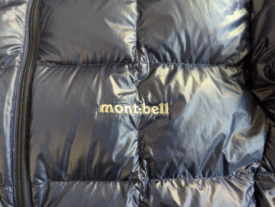 mont-bell スペリオダウンジャケット Lサイズネイビー 収納袋付き