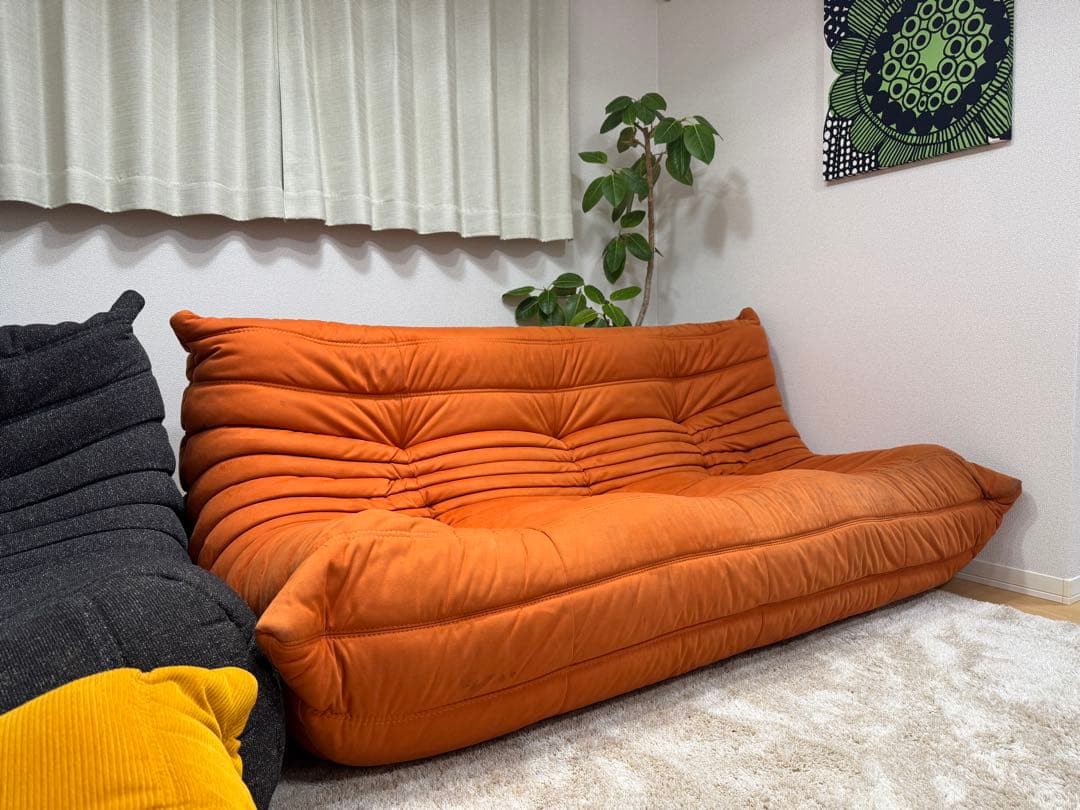 ligne roset リーンロゼ トーゴ TOGO ３人掛けソファ ロゼトーゴ