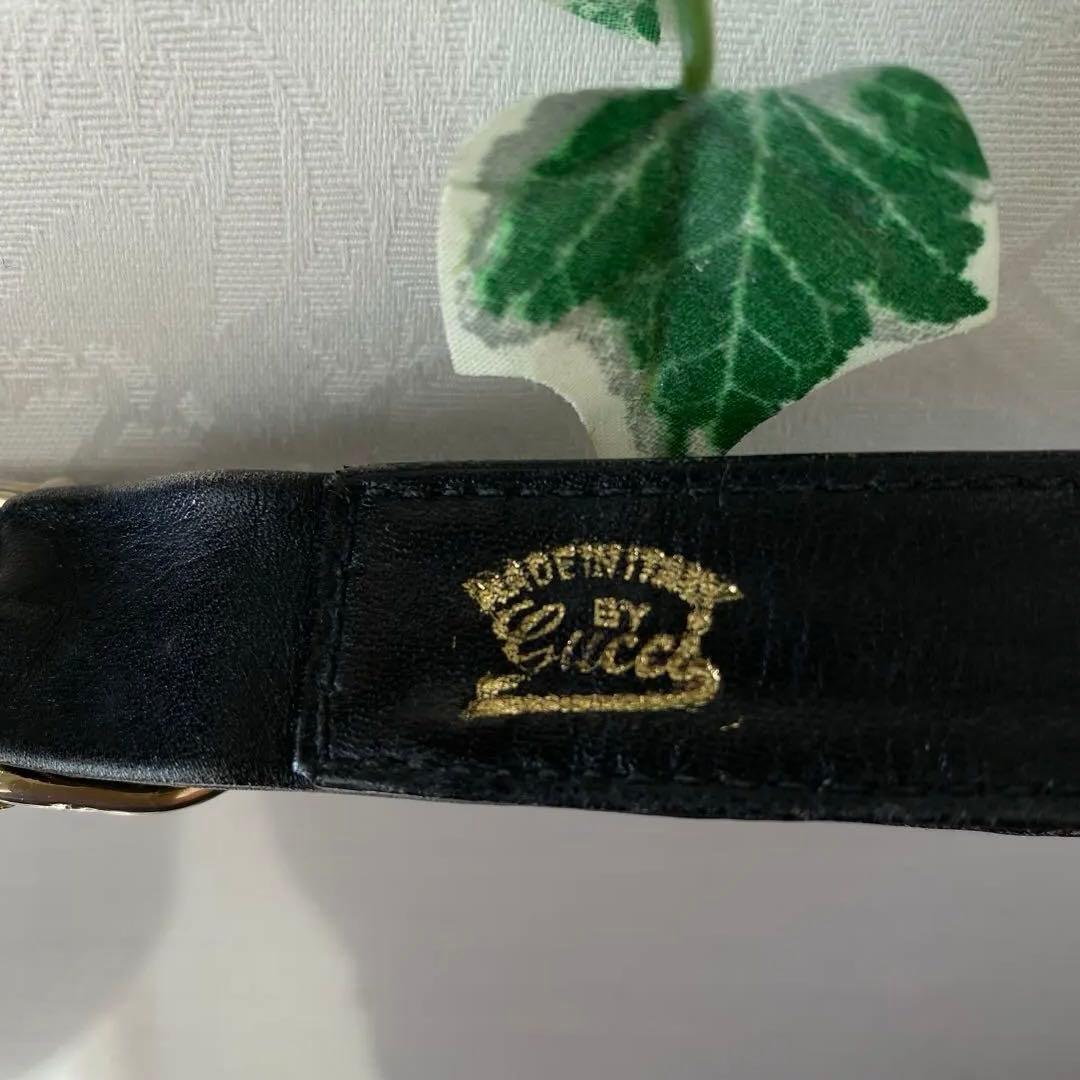GUCCI グッチ 黒 ショルダー 肩掛け バッグ 鞄 オールドグッチ
