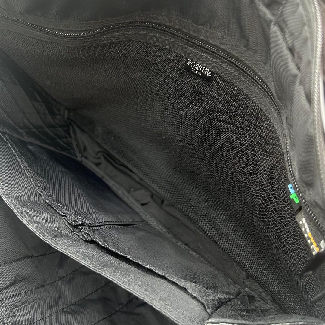 【美品】 PORTER ポーター ハイブリッド 2way ブリーフケース 2層