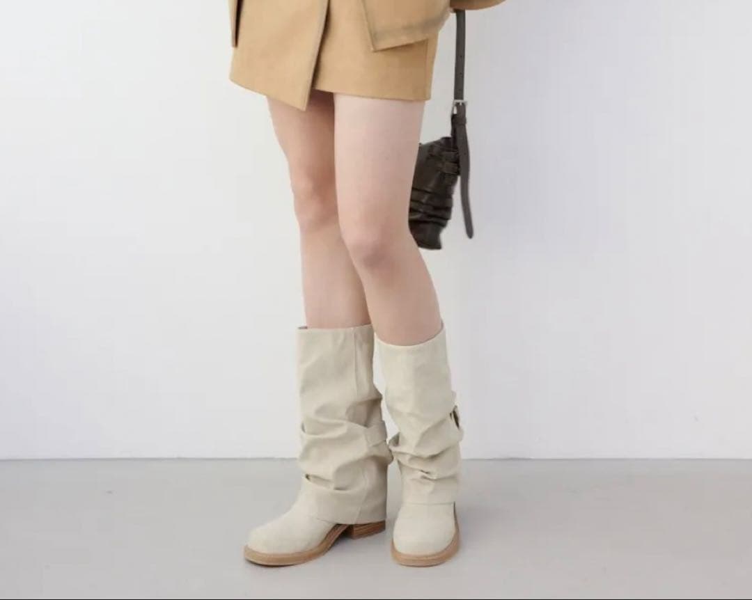 SLY☆Ngm.S LOOSE ブーツ。アイボリー