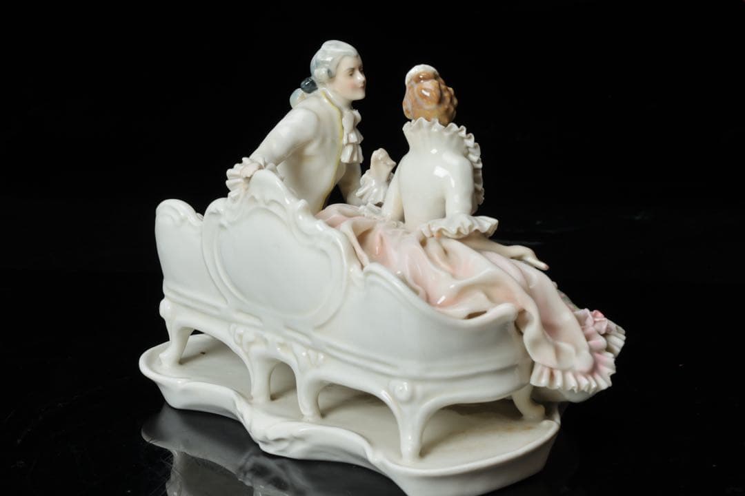 KarlEns アイリッシュドレスデン マイセン 白磁 磁器人形 陶人形 置物