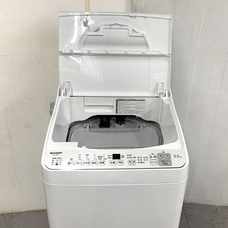 シャープ 縦型洗濯乾燥機 ES-TX6H-W 洗濯6.5kg 乾燥3.5kg