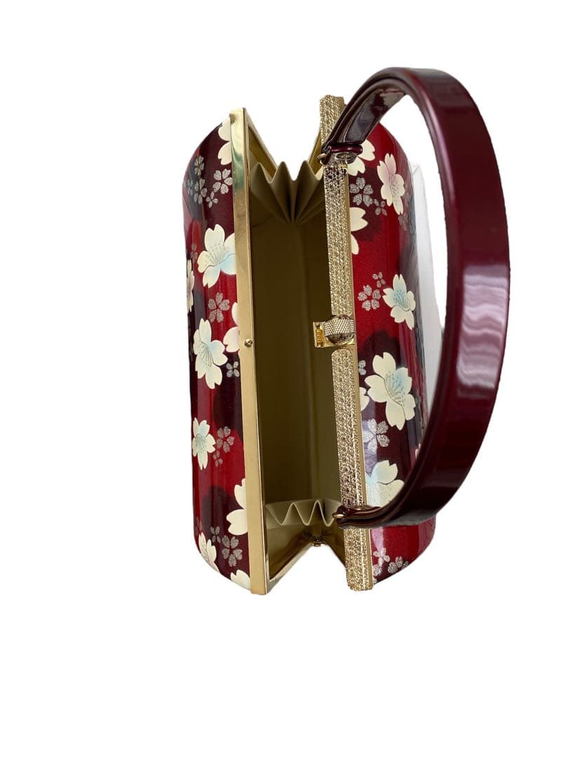 成人式・和装用バッグと草履・髪飾りセット（ファー付）