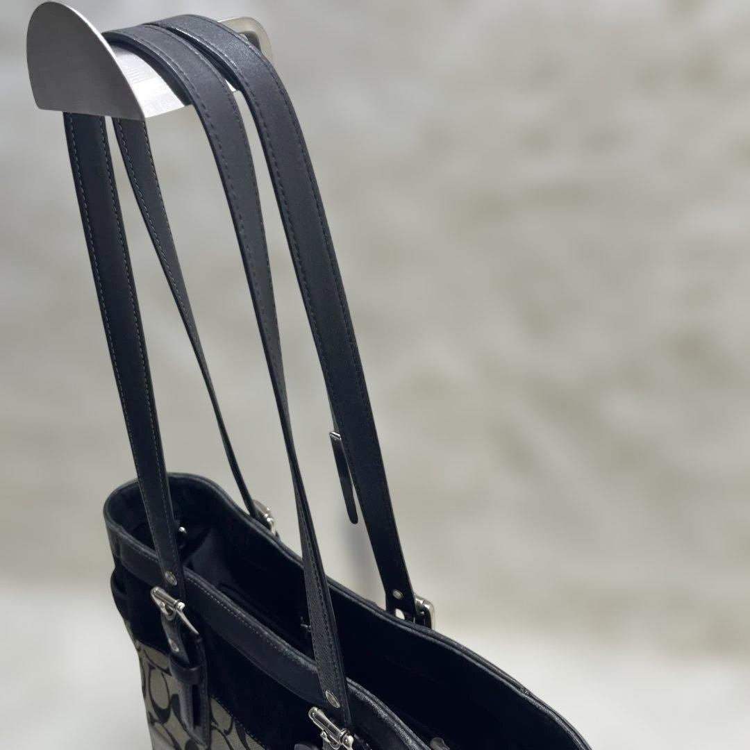 良品 COACH コーチ トートバッグ シグネチャー ブラウン 11529