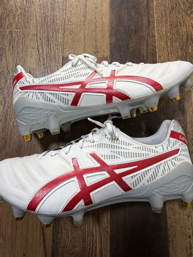 ASICS ラグビーシューズ ホワイト/レッド