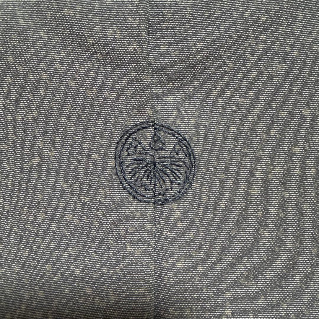 夏着物正絹 叩き染め お花柄 訪問着 一つ紋 帯セット