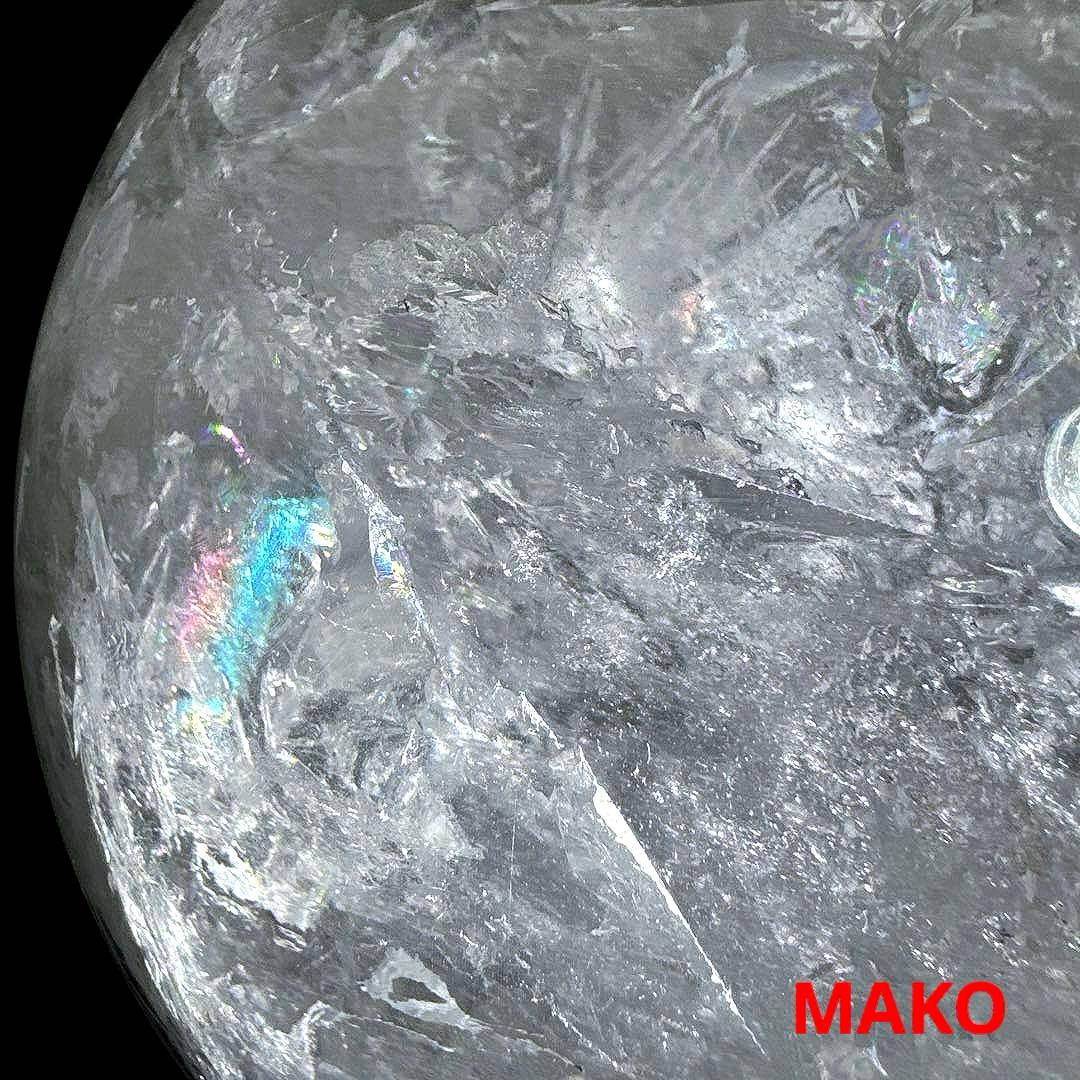 M1800☆水晶丸玉220mm 14.2Kg☆ブラジル・コリント産☆天然石　原石