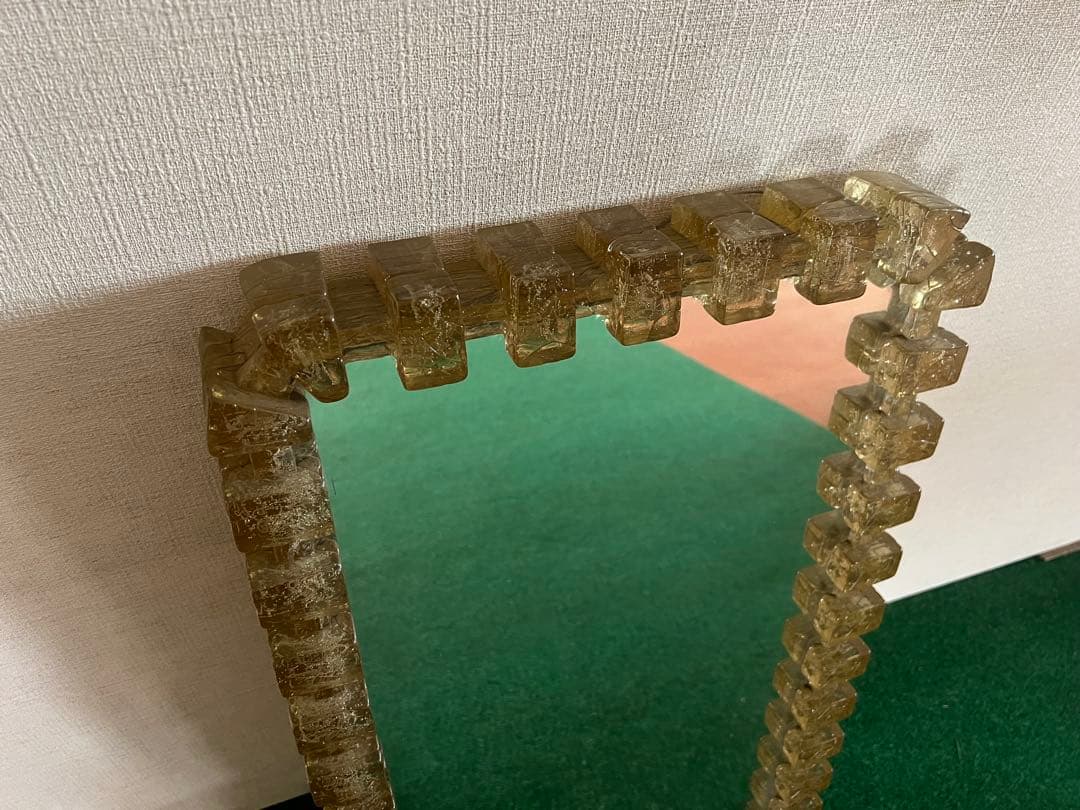 【O-1511】鏡 ミラー ライト付 女優ミラー 壁掛け ウォールミラー