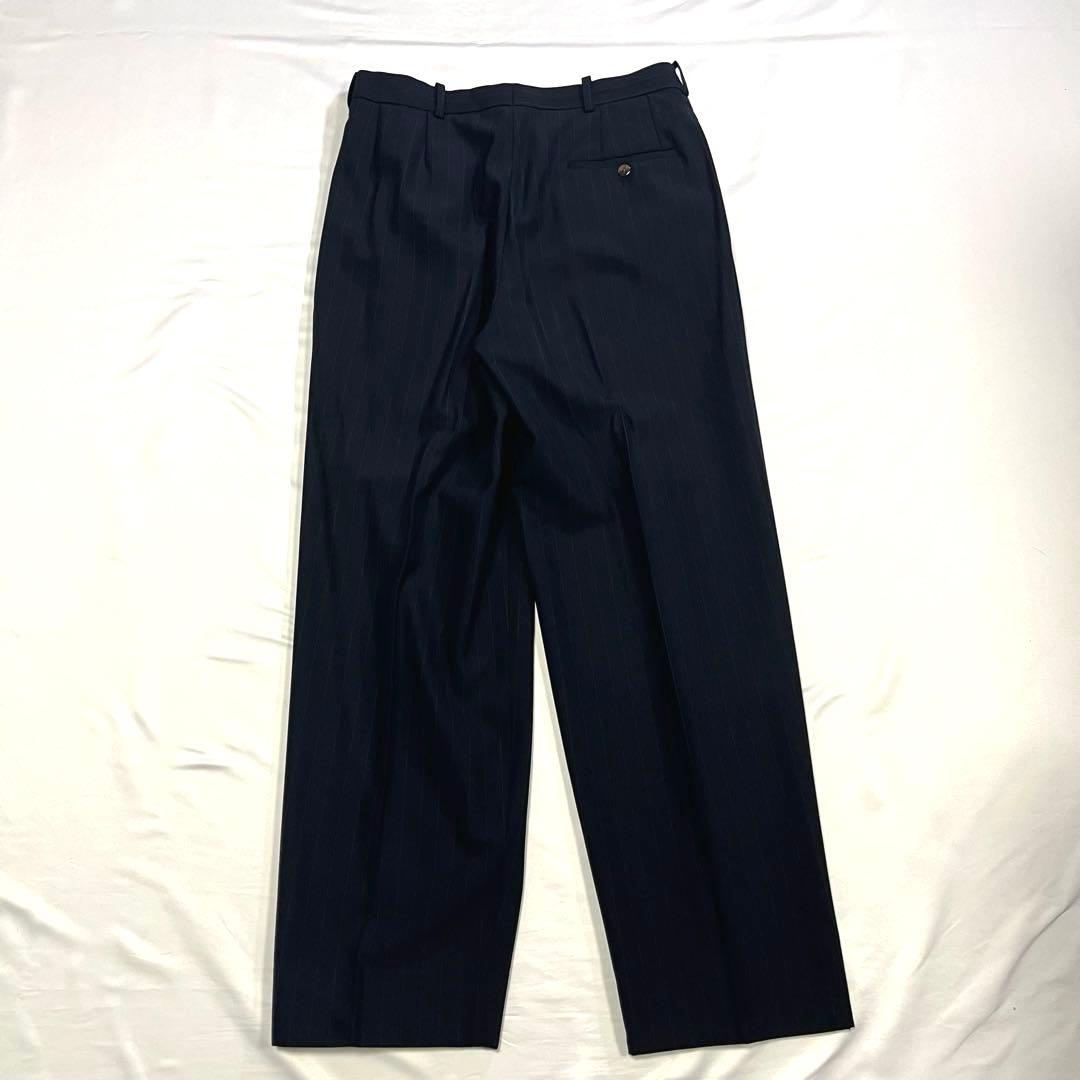 【vintage】セットアップ　スーツ　ダブル　ストライプ　ピンズ　90s