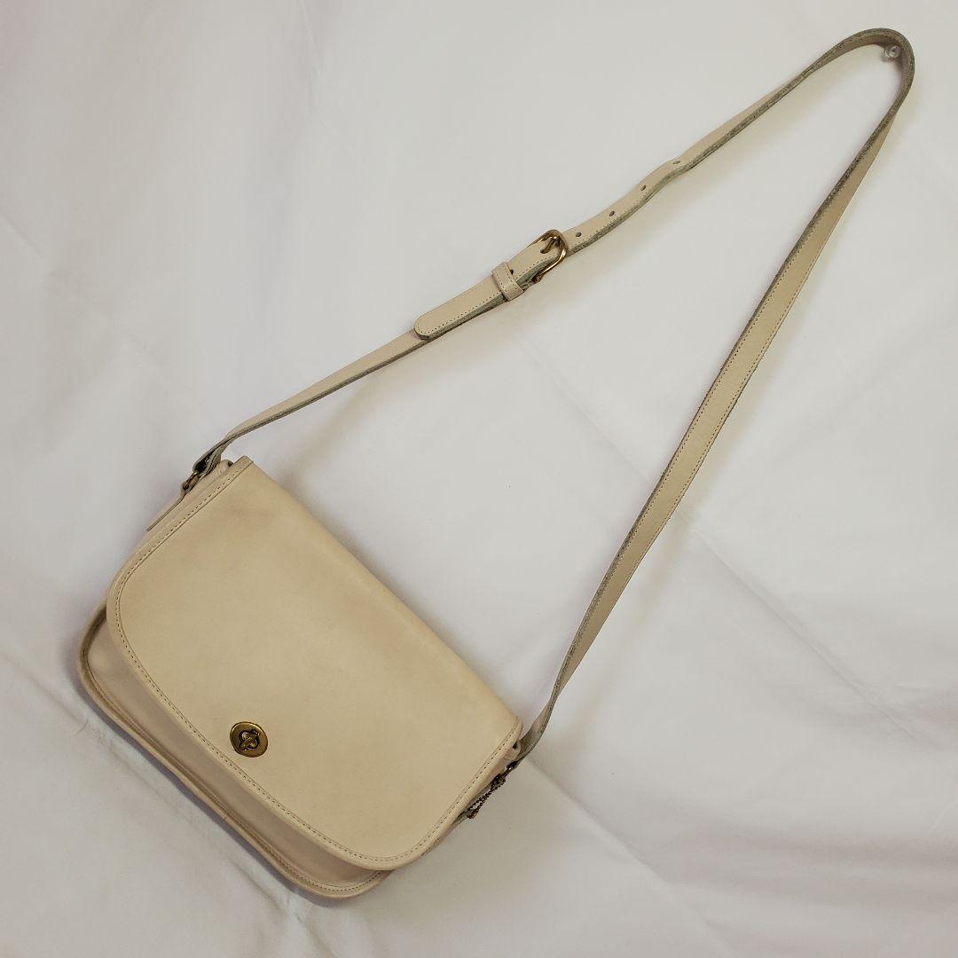 OLD COACH ベージュ ショルダーバッグ USA