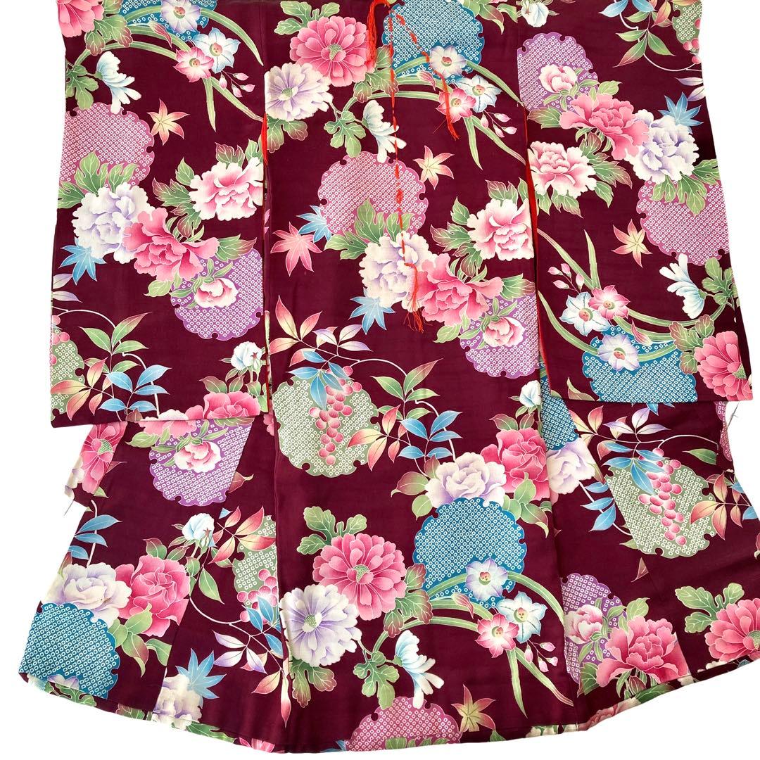 アンティーク　女の子　3歳　子供着物　七五三　NO6