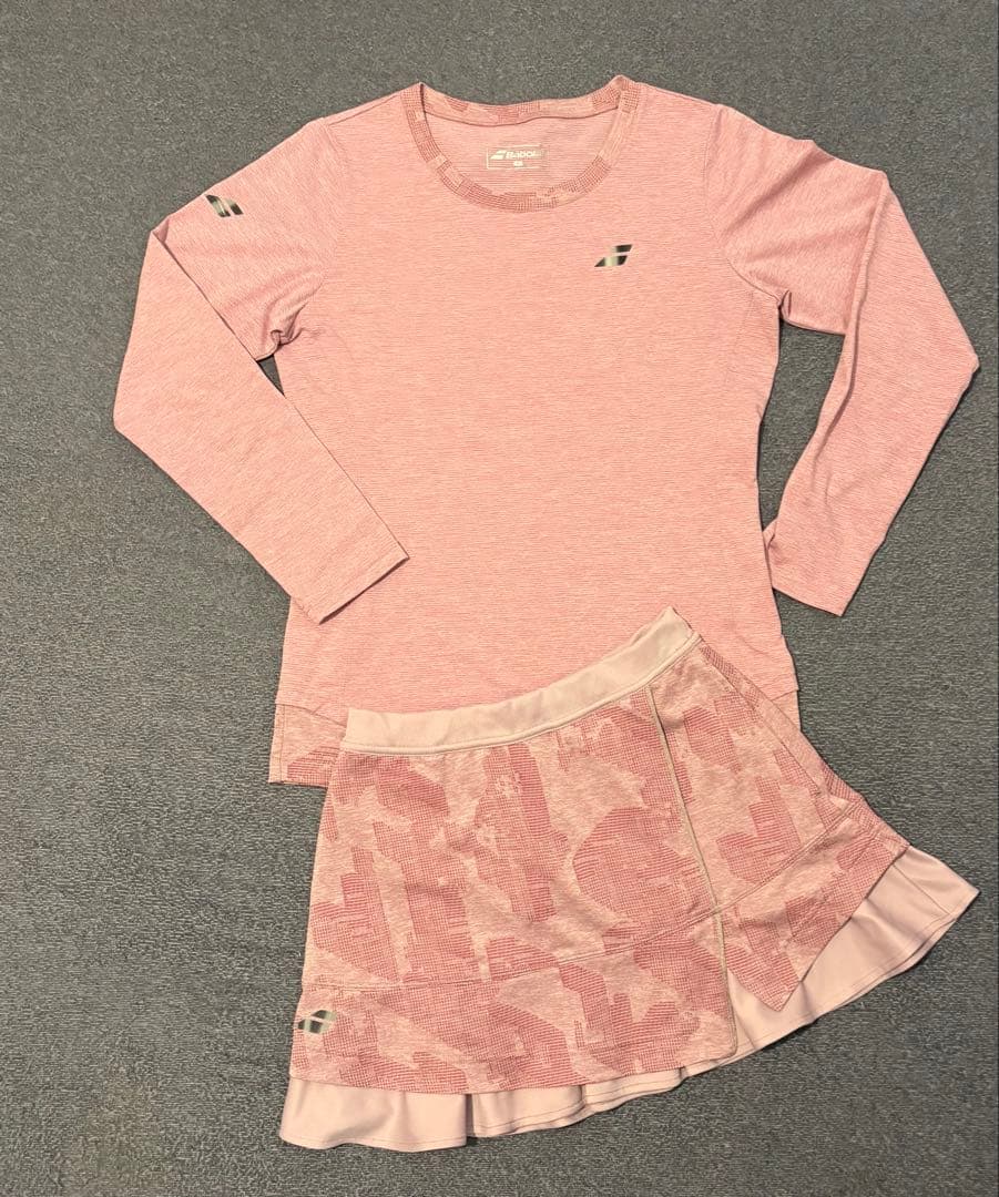 BabolaT バボラ テニスウェア ロンT　スコート サンバイザー セット