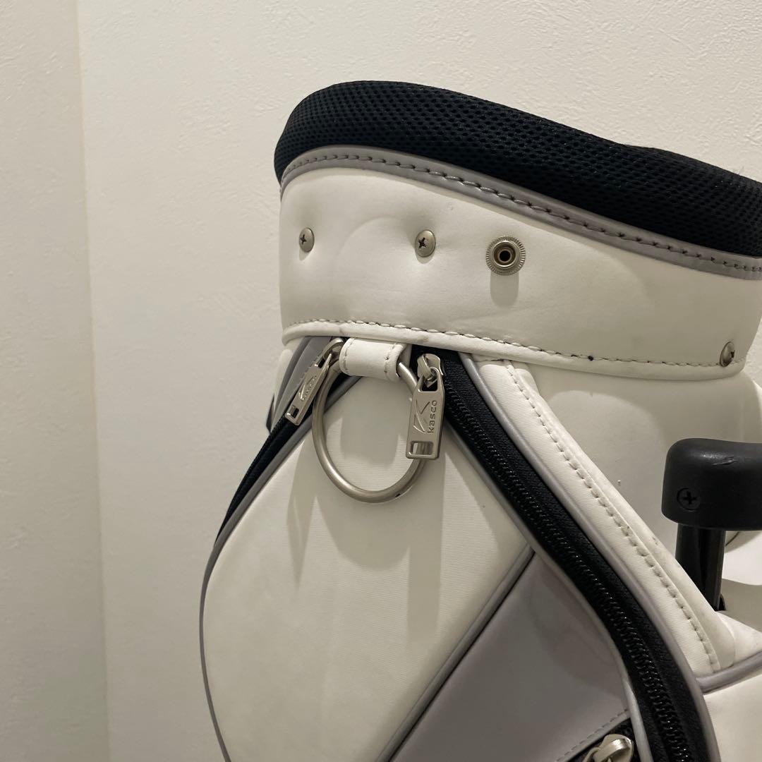 Kasco キャスコ キャディバッグ キャスター付き ゴルフバッグ ホワイト