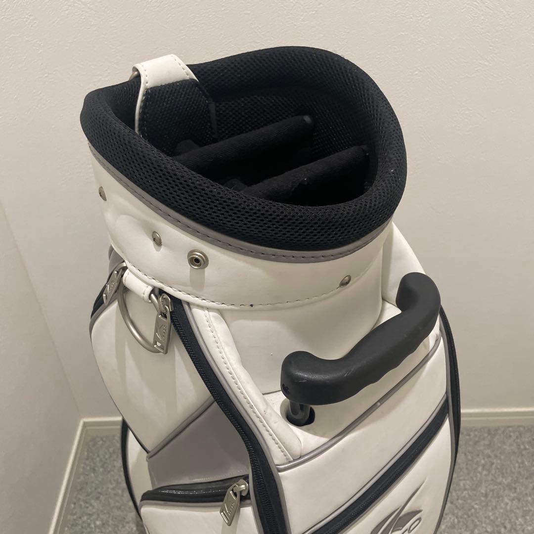 Kasco キャスコ キャディバッグ キャスター付き ゴルフバッグ ホワイト