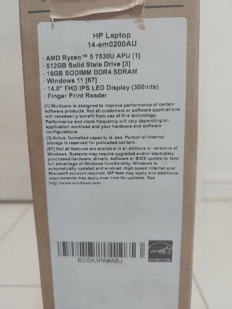 HP 14-em0200AU ナチュラルシルバー