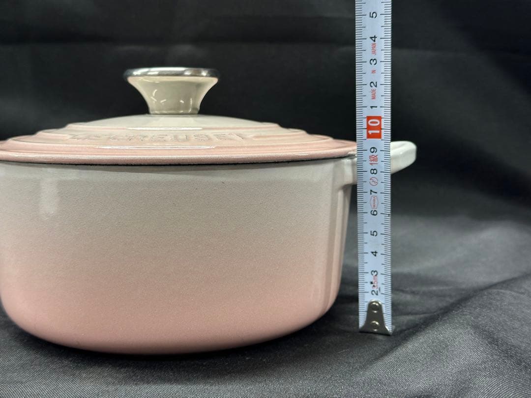 【USED美品】Le Creuset ココットロンド　ピンク　18cm
