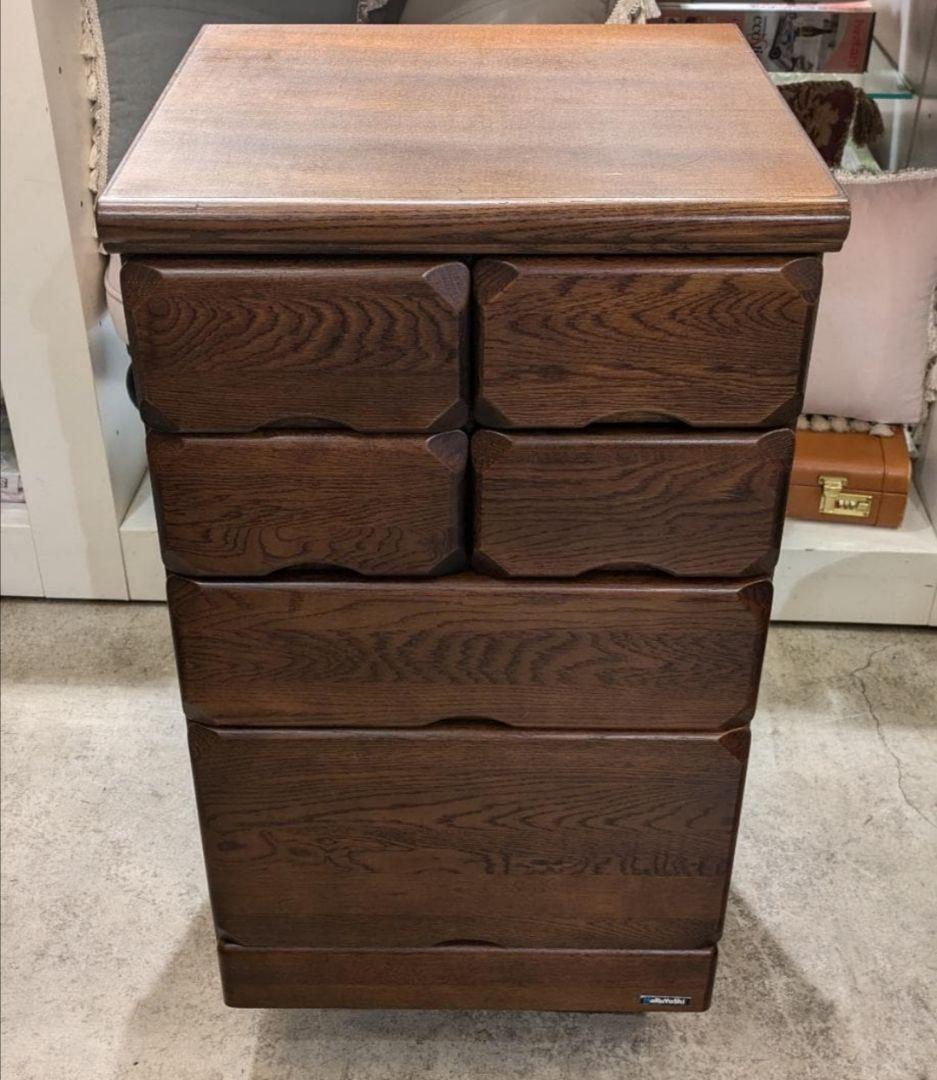 【極美品】 無垢 チェスト マルヨシ 民芸家具 4段6杯 引き出し タンス 収納